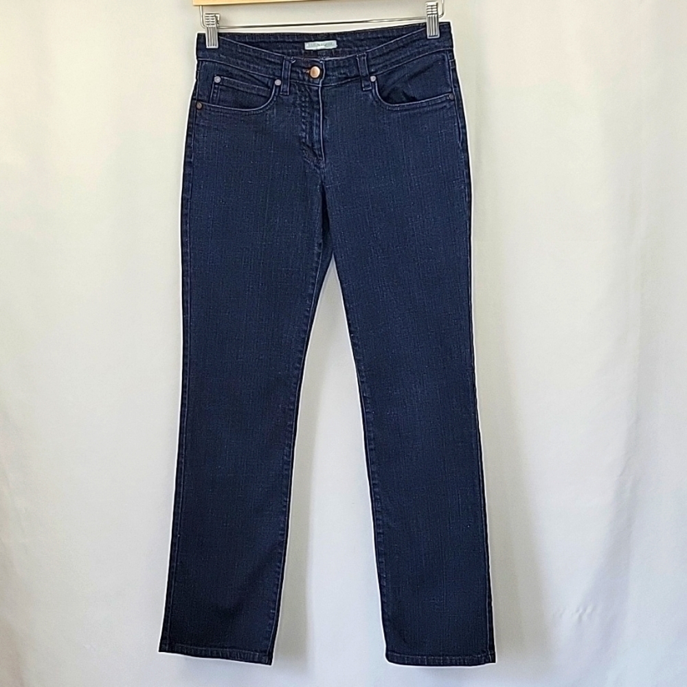 Eileen Fisher Straight Leg Jeans Dark Wash Size 4 Petite